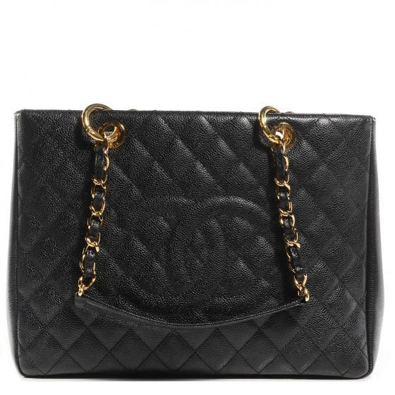 Caviar Grand Shopping Tote GST Black