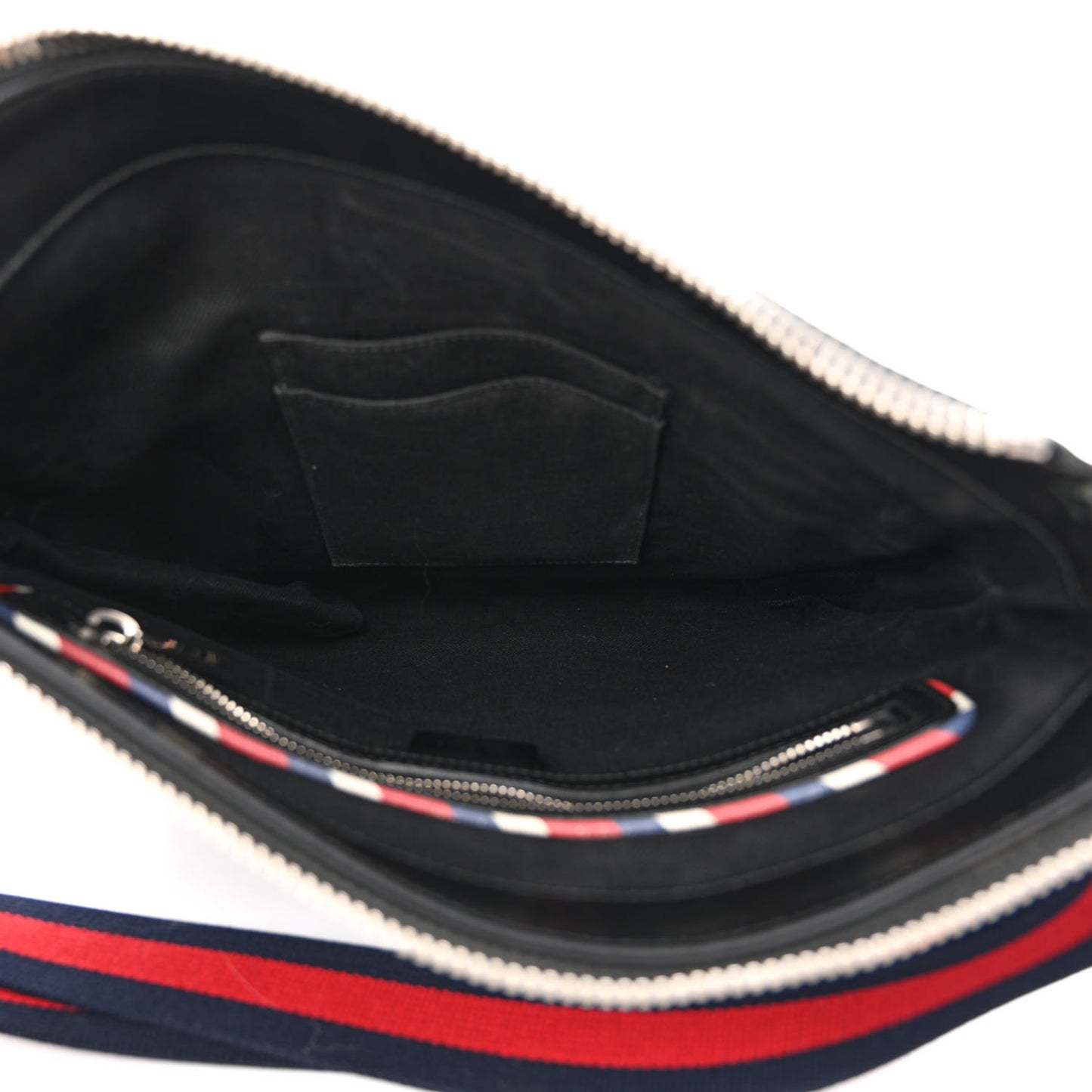 GG Supreme Monogram Night Courrier Flat Messenger Bag Black Multicolor