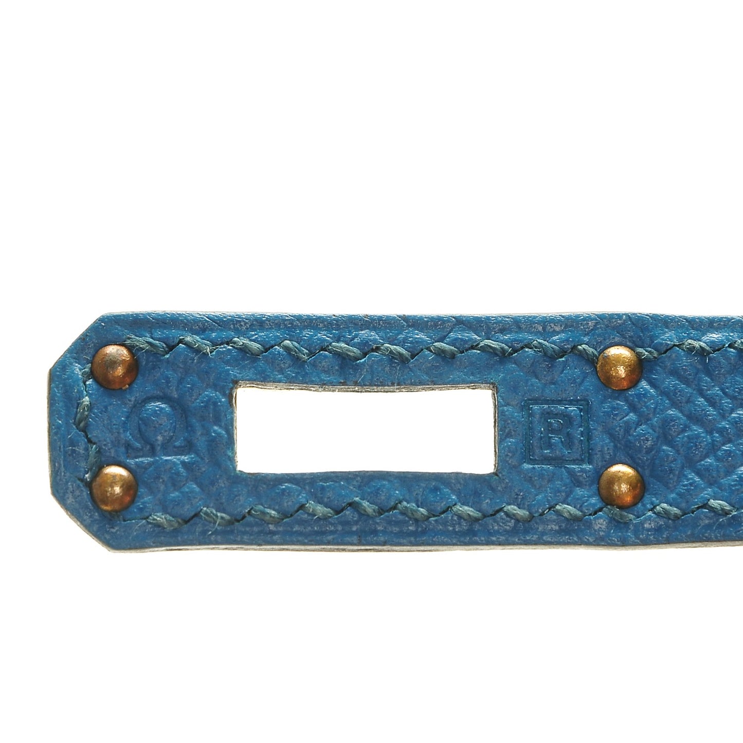 Epsom Kelly Pochette Clutch Bleu Izmir
