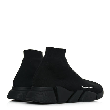 Balenciaga Technical 3D Recycled Knit Mens Speed 2.0 Sneakers 41 Monocolor Black 4 of 8