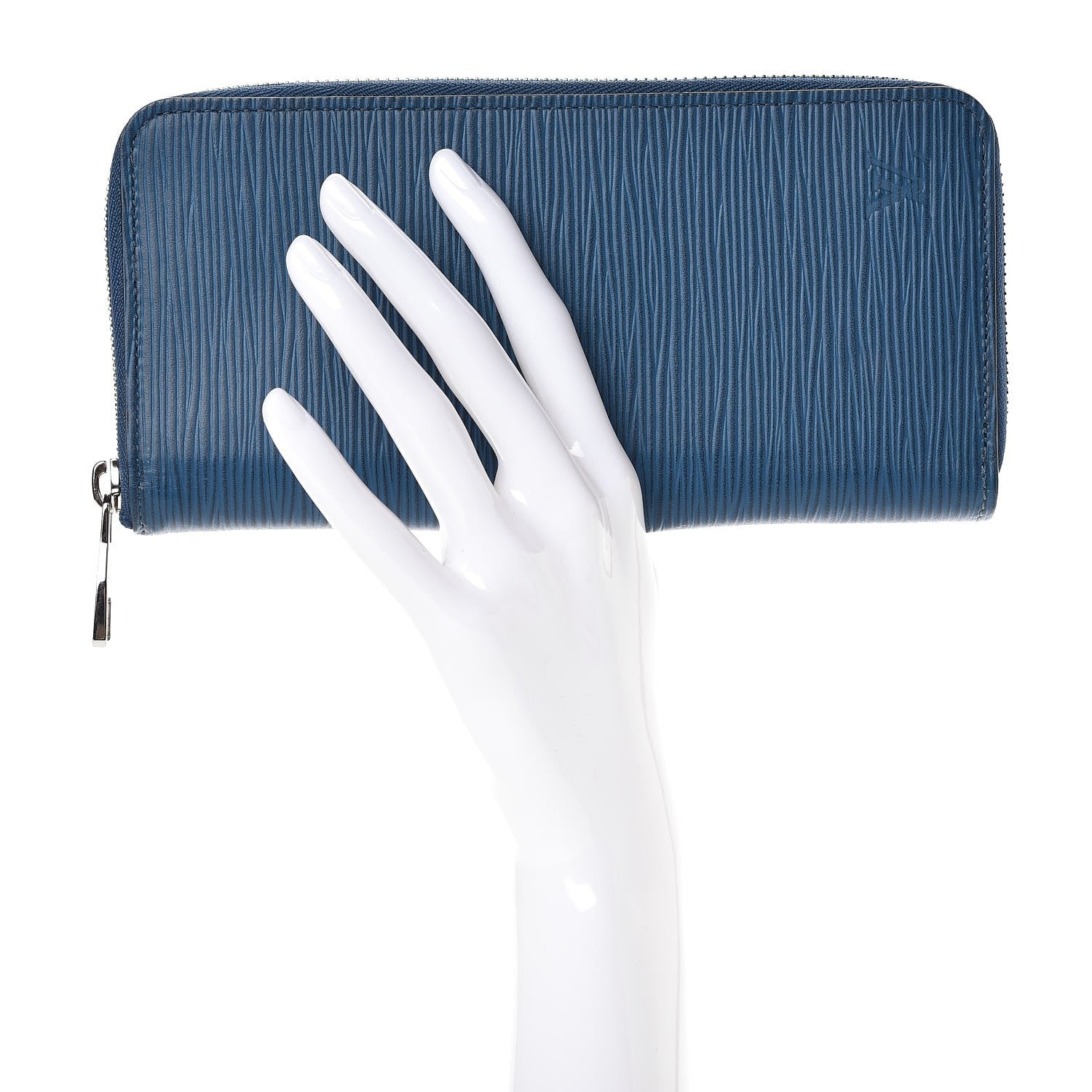 Louis Vuitton Epi Zippy Vertical Wallet Cyan 2 of 8