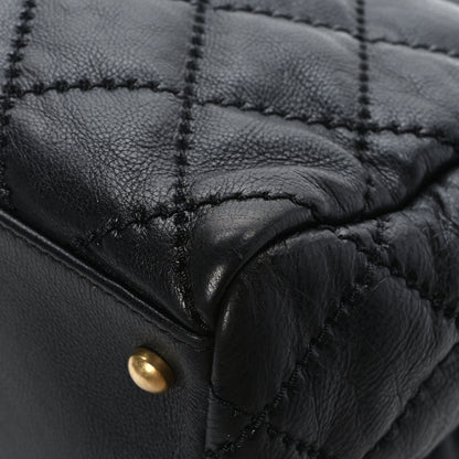 Chanel Calfskin Stitched Large Retro Chain Tote Black 12 of 12
