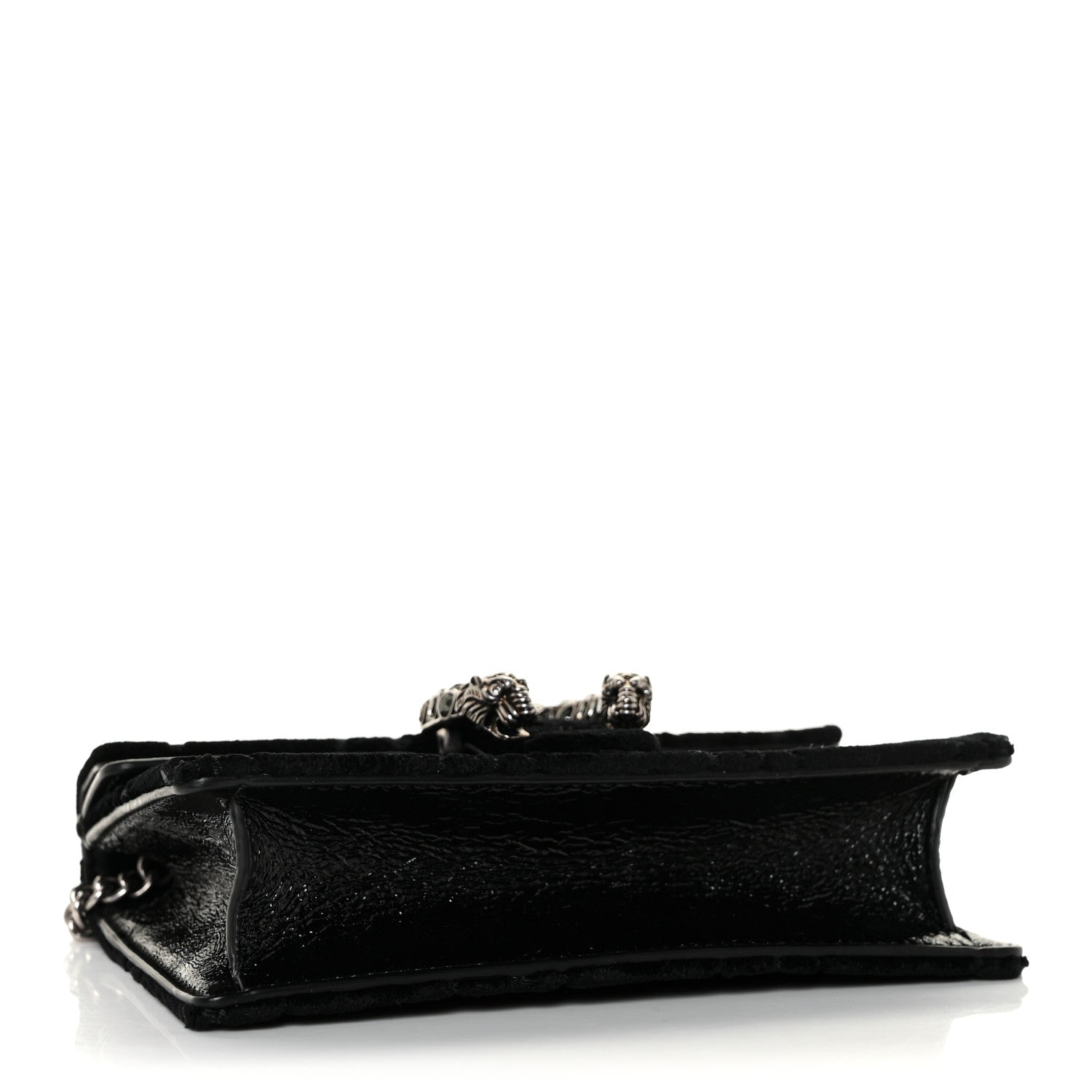 Gucci Velvet GG Monogram Super Mini Dionysus Shoulder Bag Black 4 of 10