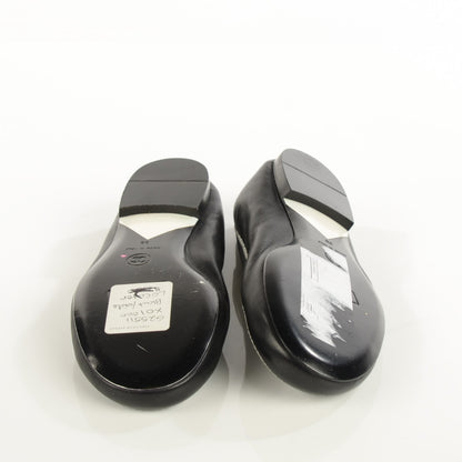 Chanel Lambskin Elastic Mocassin CC Flats 38 Black 5 of 6