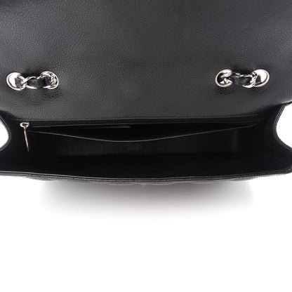 Chanel Caviar Quilted Jumbo Single Flap Black 5 of 11
