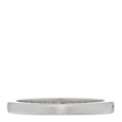 Tiffany Platinum Diamond 2.5mm Half Circle Wedding Band Ring 48 4.5 3 of 4