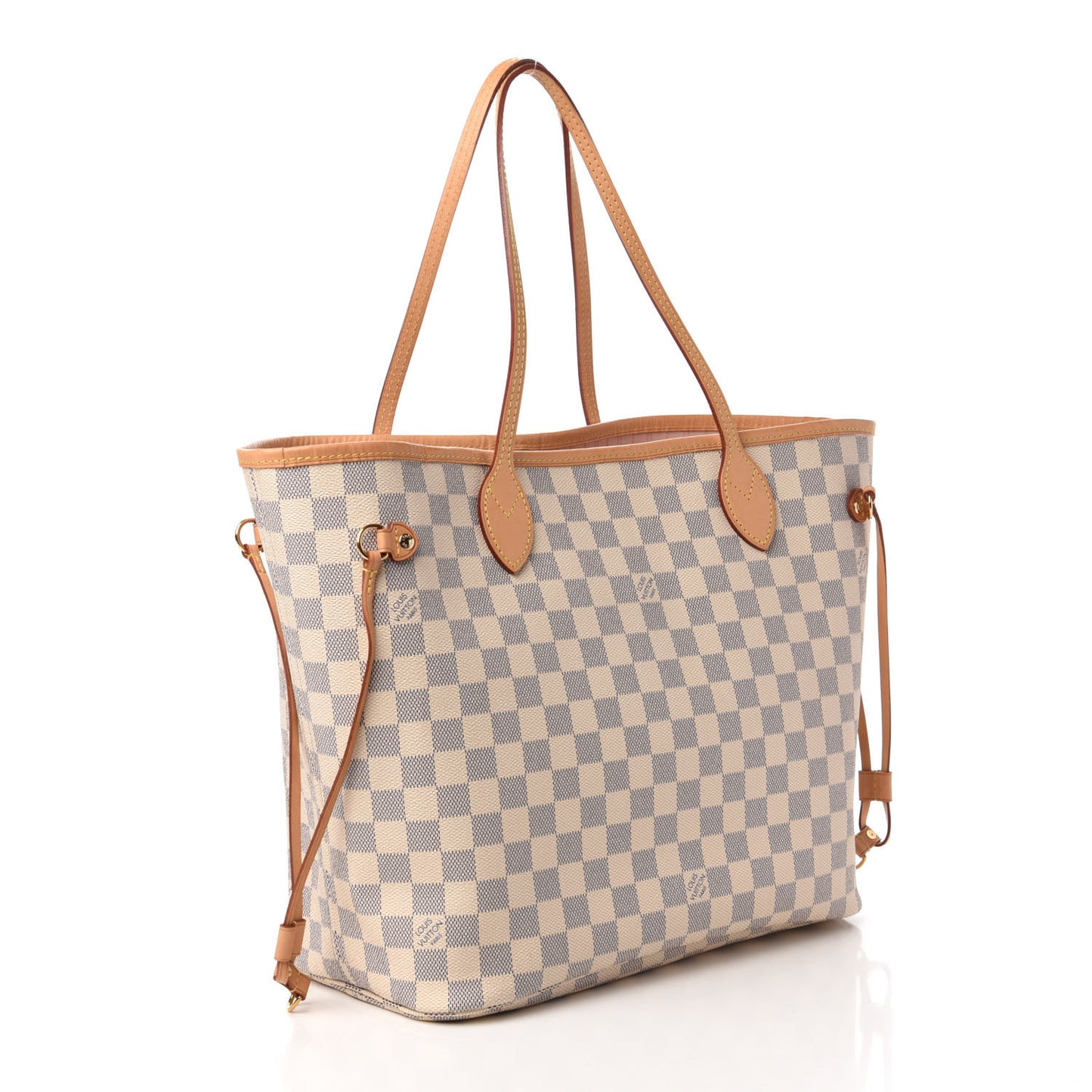 Damier Azur Neo Neverfull MM Rose Ballerine