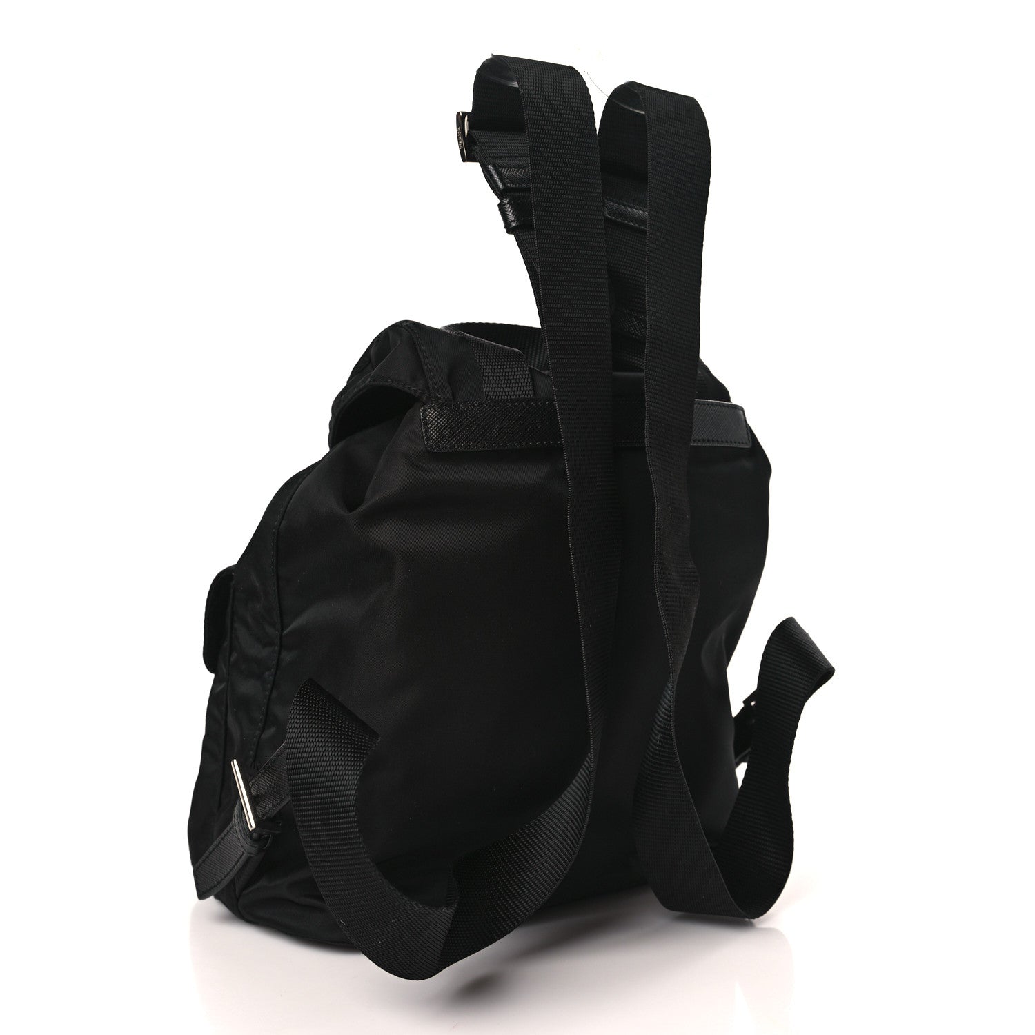 Prada Tessuto Nylon Saffiano Small Backpack Black 3 of 10