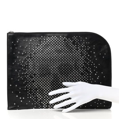 Alexander McQueen Calfskin Studded Skull Zipped Pouch Black 2 of 7