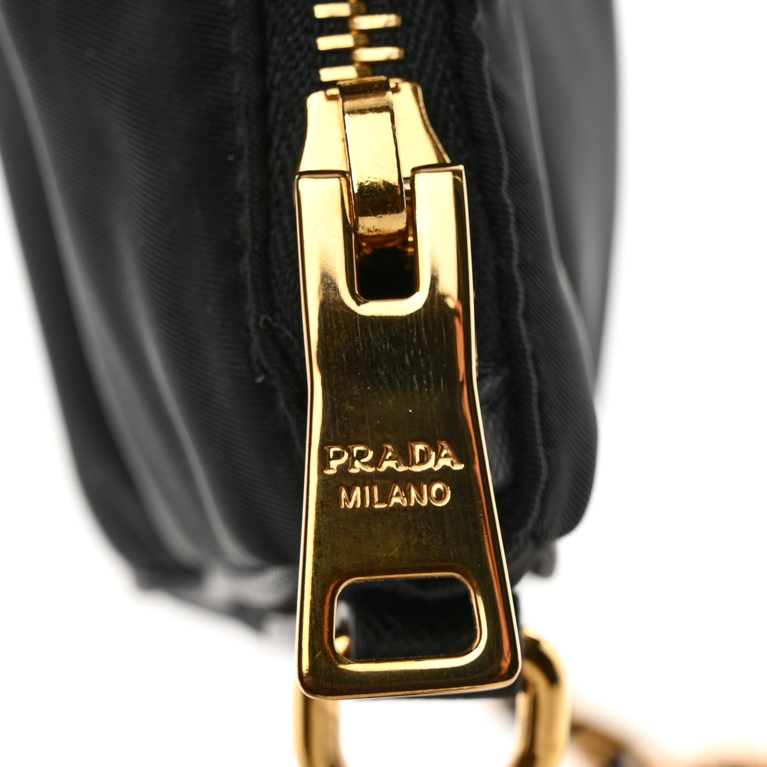 Prada Tessuto Nylon Saffiano Crossbody Bag Black 12 of 12