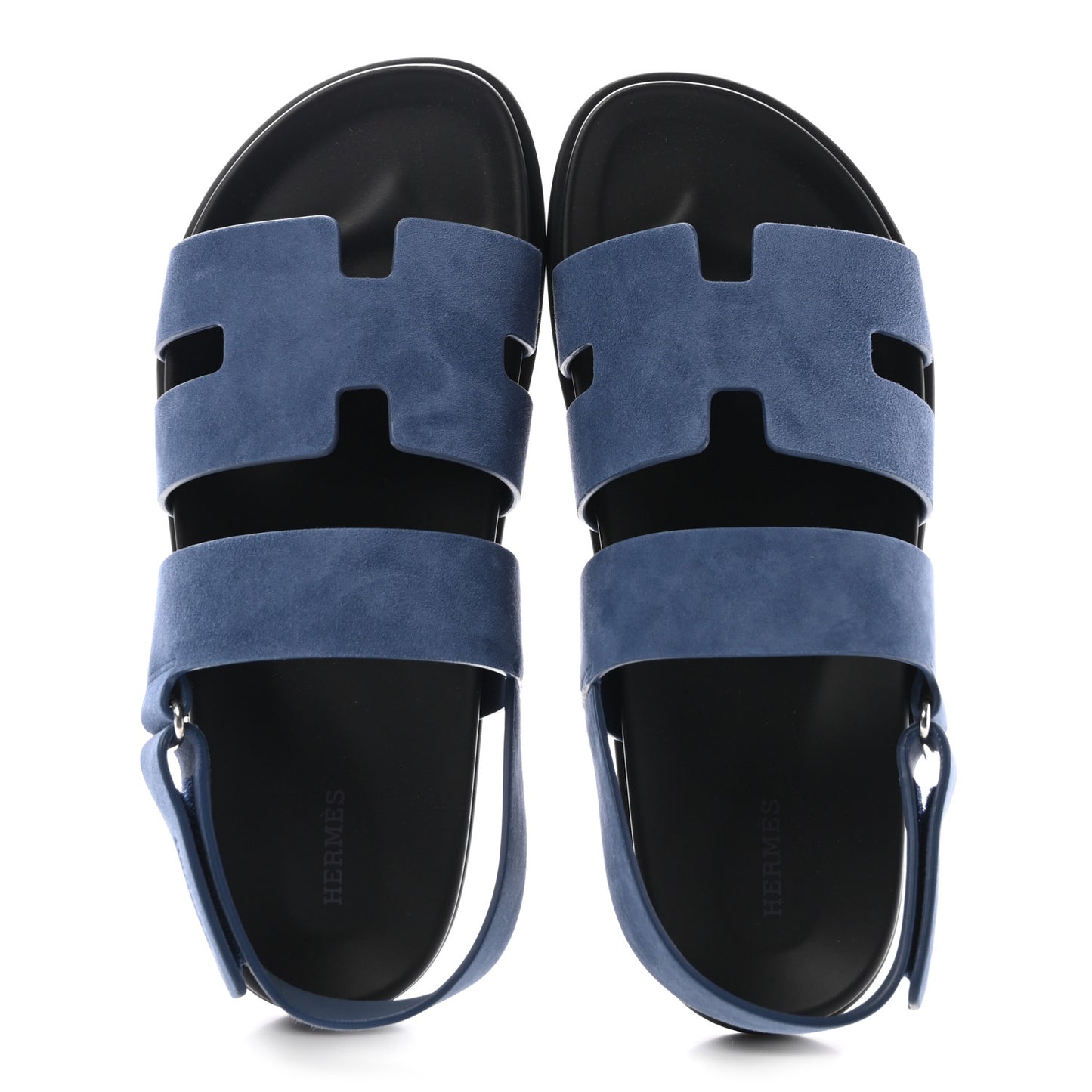 Suede Goatskin Mens Genius Sandals 43 Bleu Celeste