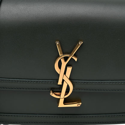 Saint Laurent Smooth Calfskin Small Solferino Satchel Green 7 of 10