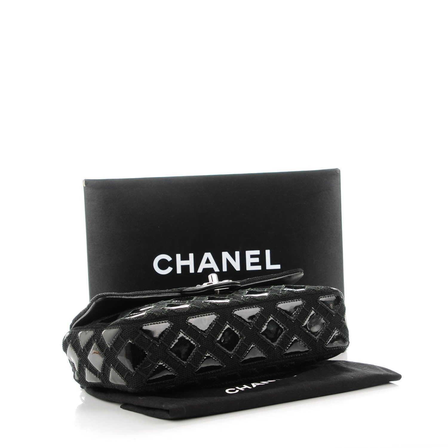Chanel Vinyl Mesh Quilted Small Single Flap Black 3 of 8