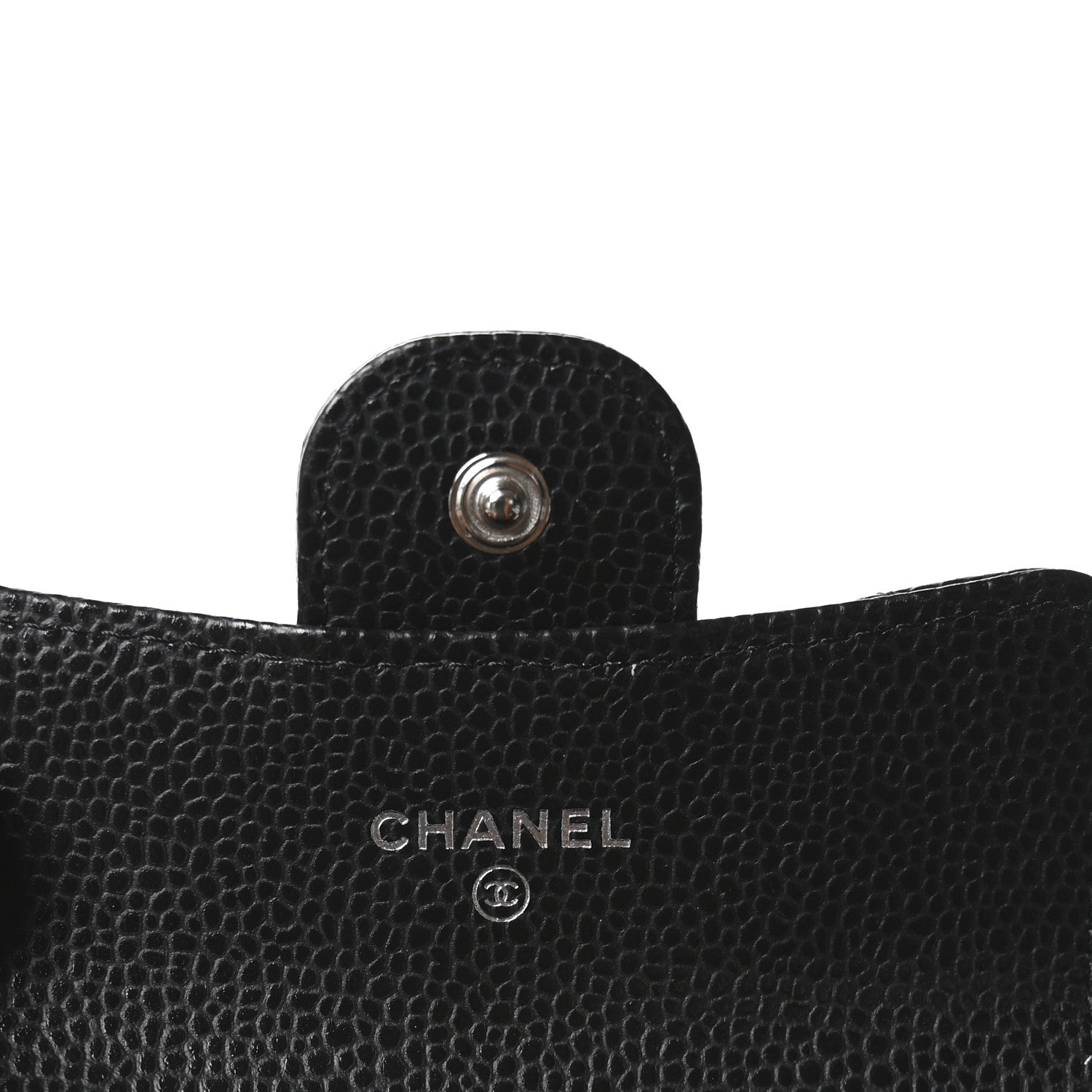 Chanel Caviar Quilted Flap Card Holder Wallet Black 6 of 9