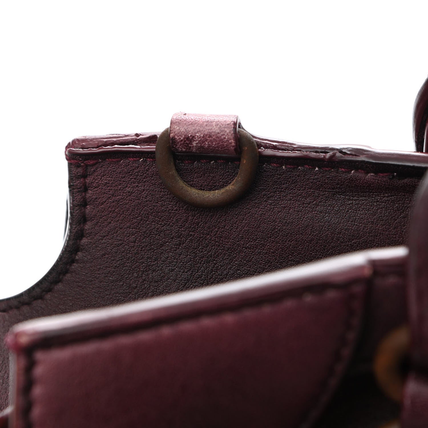 Balenciaga Used Calfskin Rust Hardware Neo Classic City Burgundy 14 of 21