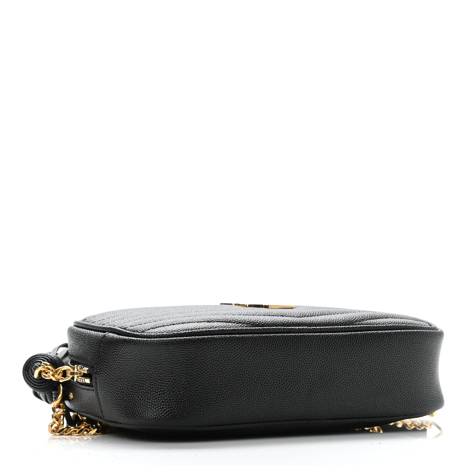 Saint Laurent Grain De Poudre Matelasse Monogram Mini Lou Camera Bag Black 4 of 10
