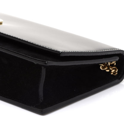 Jimmy Choo Patent Suede Fie Clutch Black 8 of 9