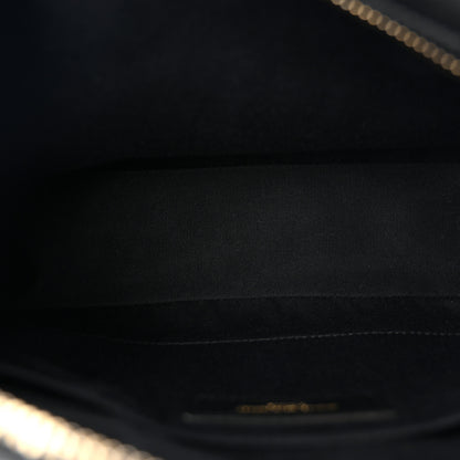 Saint Laurent Grained Lambskin Monogram Lou Camera Bag Black 5 of 10