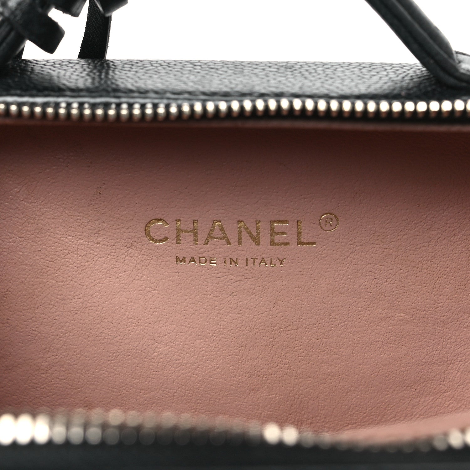 Chanel Caviar Quilted Small CC Filigree Vanity Case Black 5 of 12