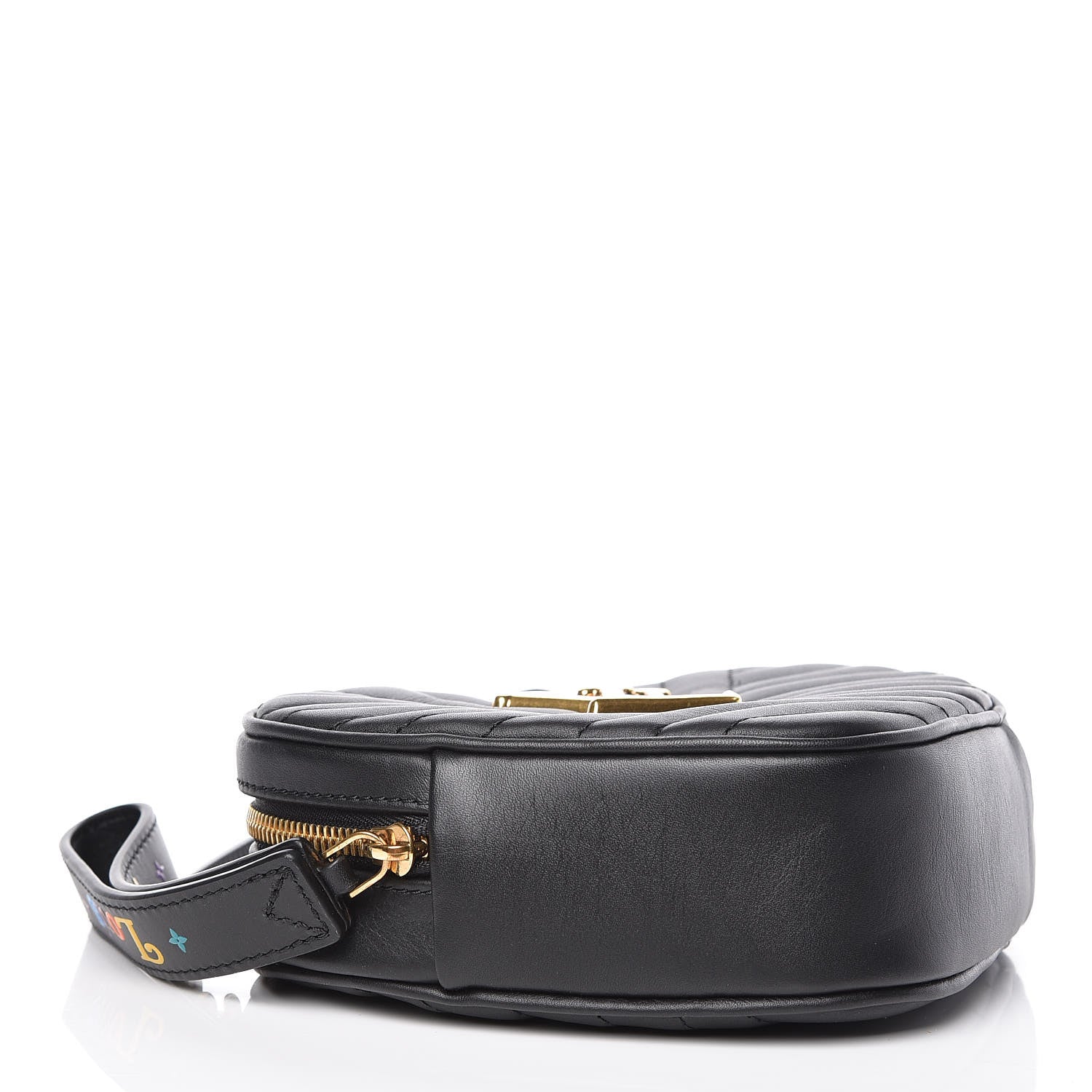 Louis Vuitton Calfskin New Wave Heart Bag Black 4 of 12