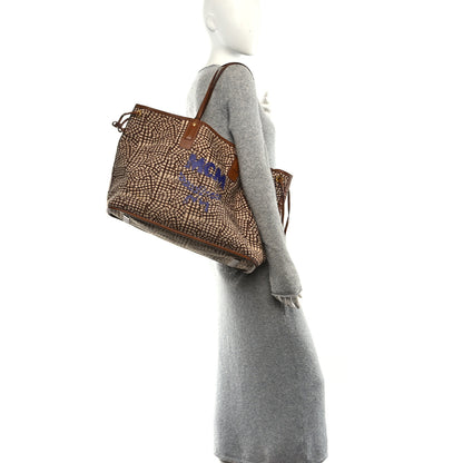 MCM Visetos Large Liz Reversible Shopper Tote Cognac 2 of 17
