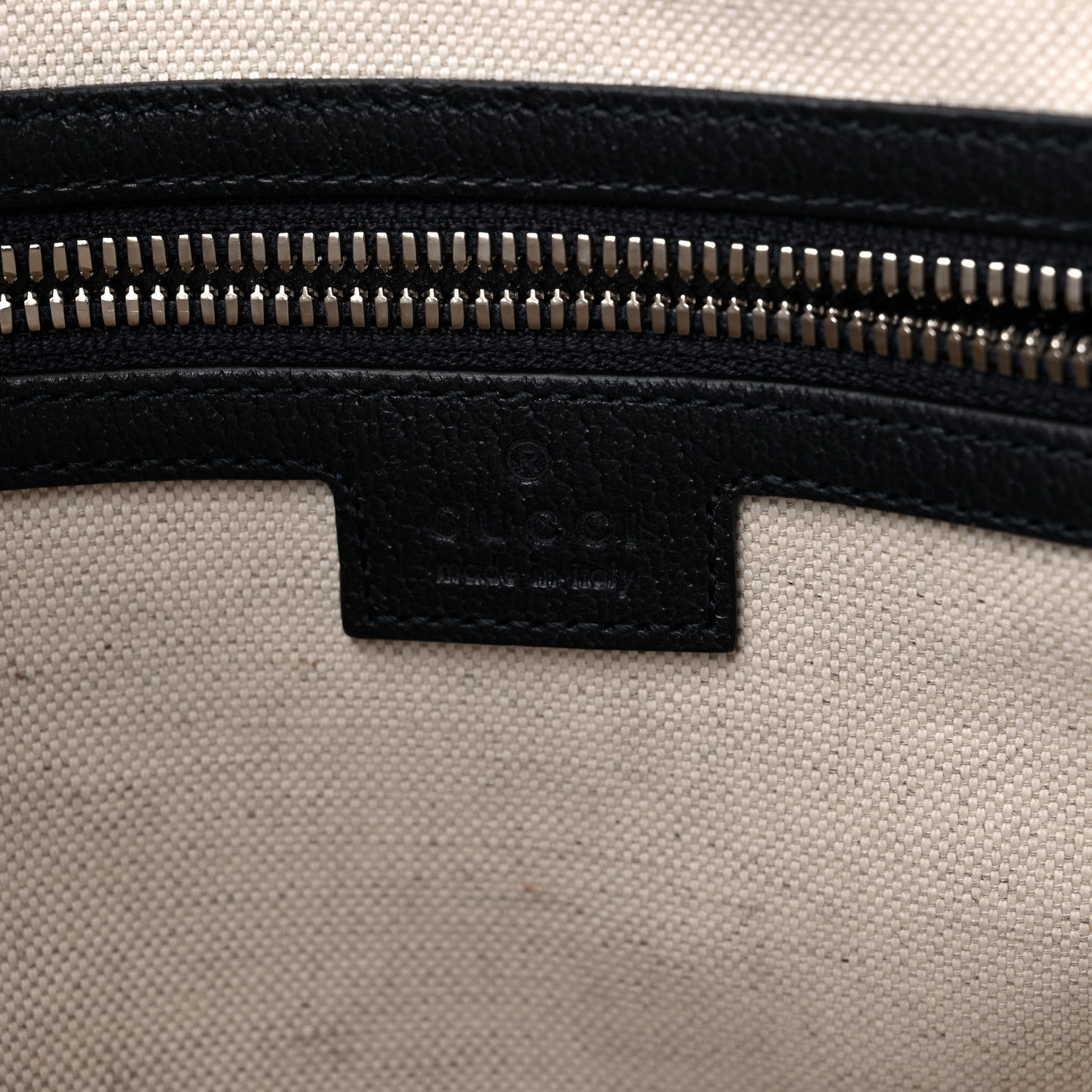 Gucci GG Supreme Monogram Textured Dollar Calfskin Web Small Ophidia Half Moon Hobo Beige Blue 6 of 11