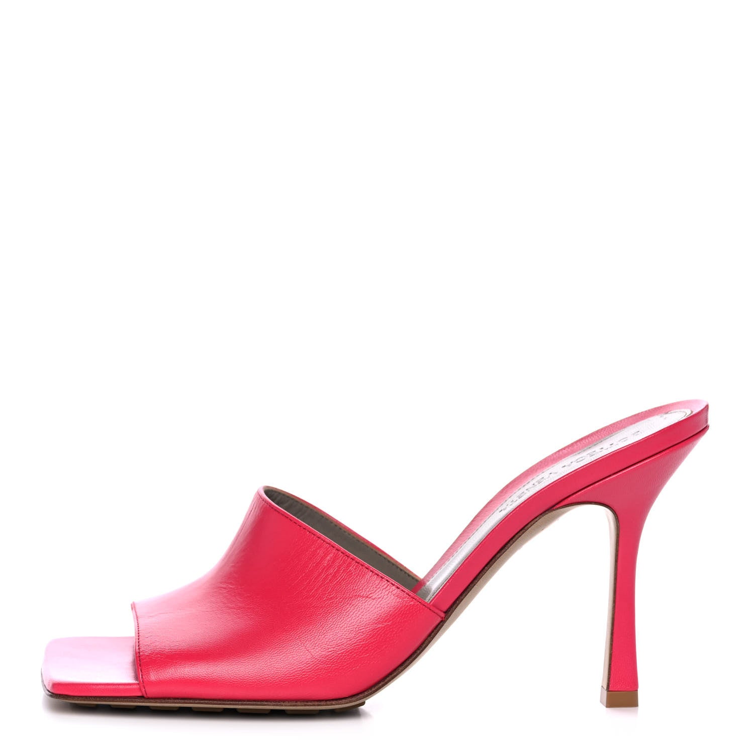 Bottega Veneta Lambskin Stretch Mule Sandals 40 Lollipop 1 of 9