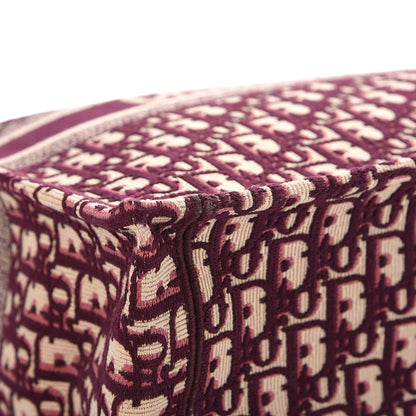 Christian Dior Oblique Large Book Tote Burgundy Multicolor 9 of 12
