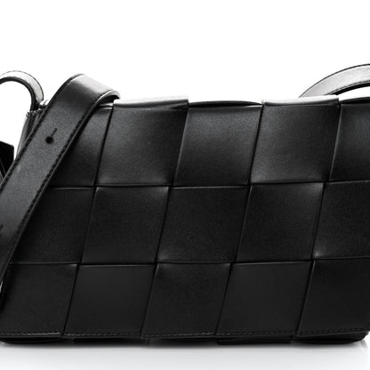 Bottega Veneta Lambskin Maxi Intrecciato Speed Cassette Crossbody Bag Black 7 of 9