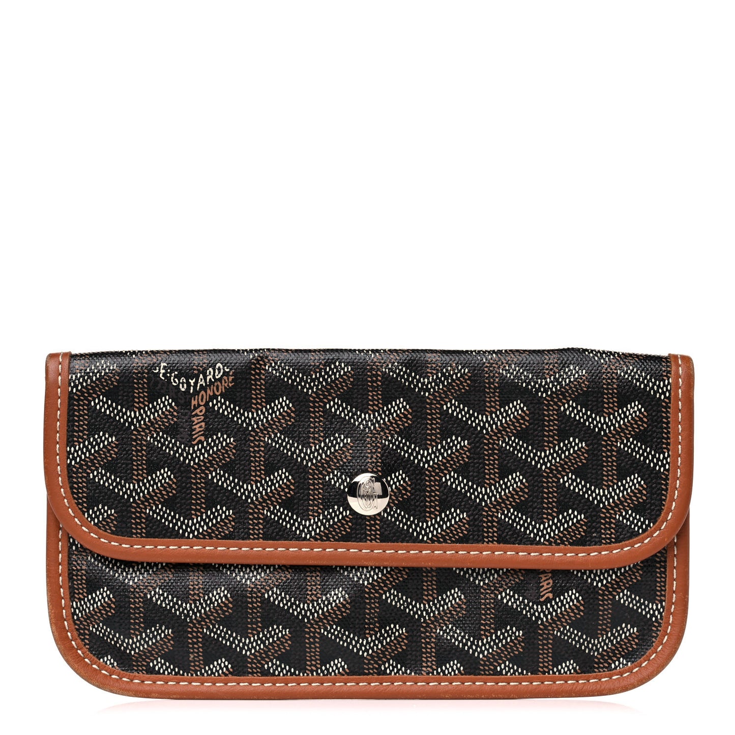 Goyardine Pouch Black Gold