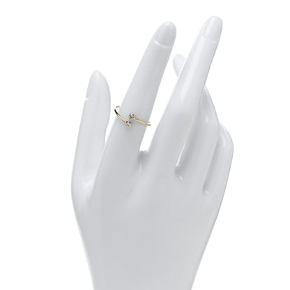 Tiffany 18K Yellow Gold Diamond Elsa Peretti Hoop Ring 53 6.25 2 of 4