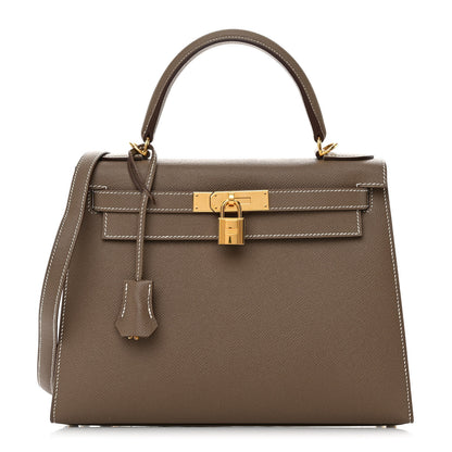 Hermes Epsom Kelly Sellier 28 Etoupe 1 of 15