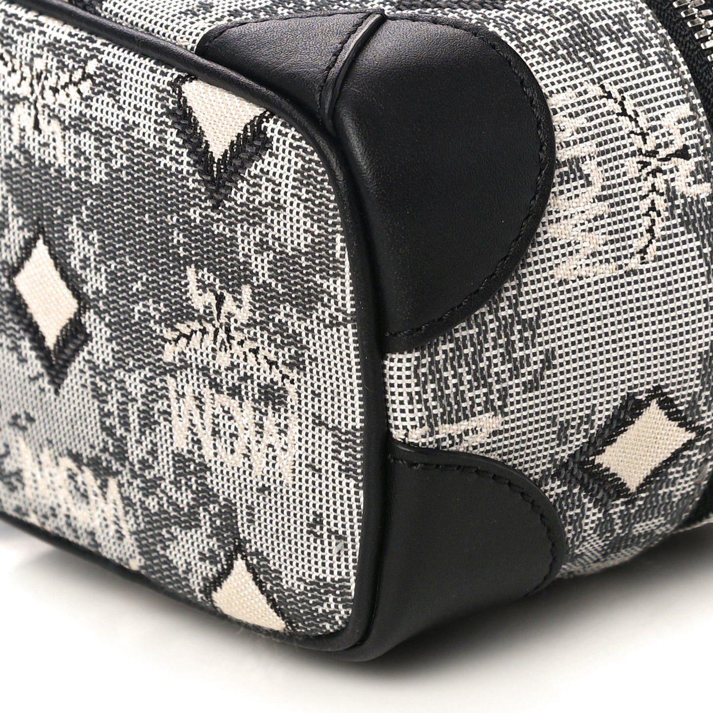 Vintage Jacquard Monogram Rockstar Vanity Case Grey