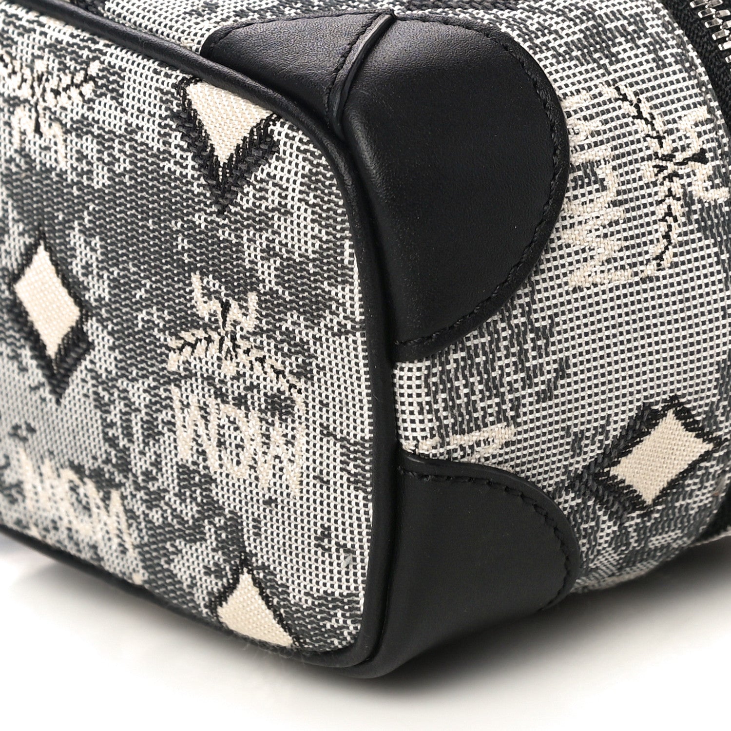 MCM Vintage Jacquard Monogram Rockstar Vanity Case Grey 8 of 8