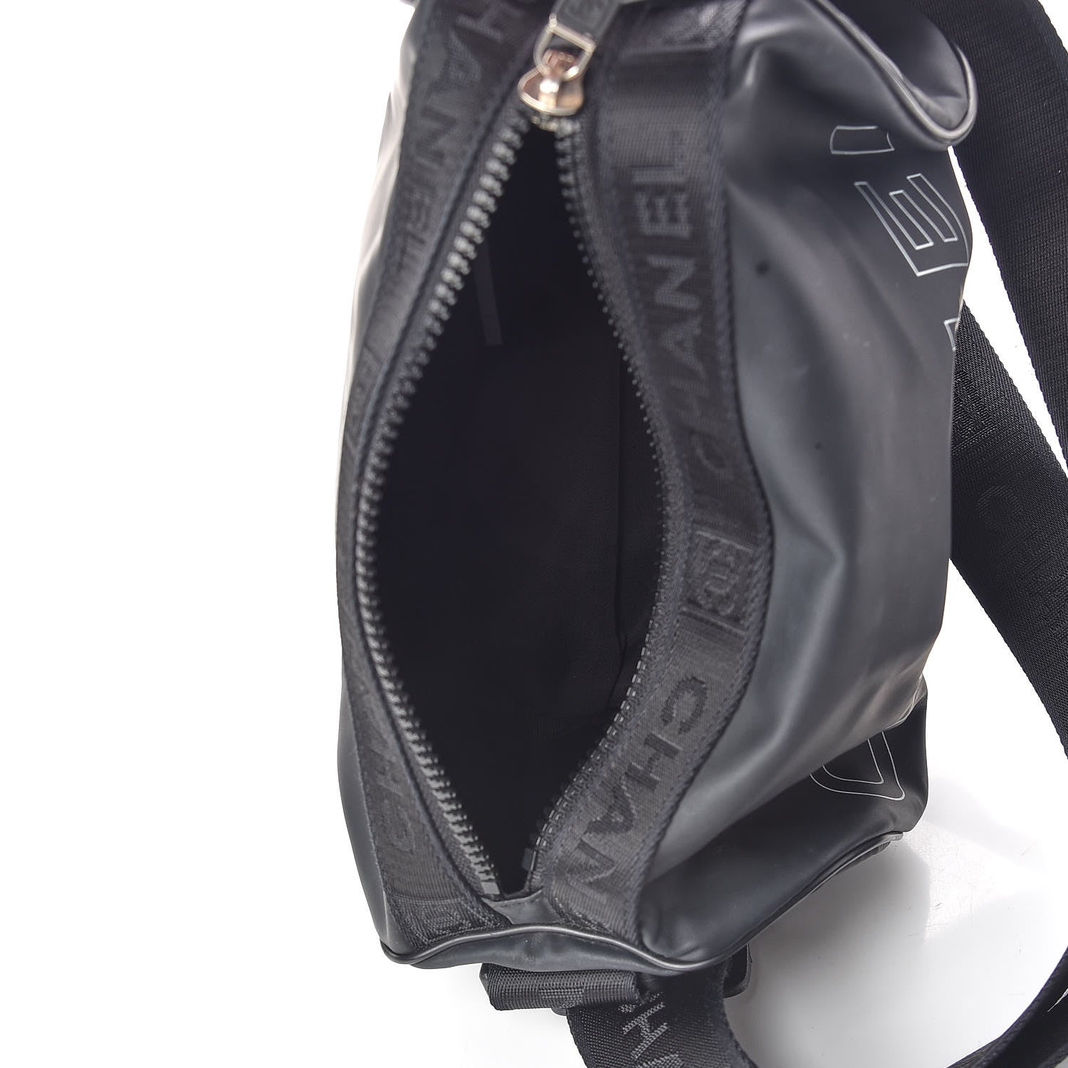 Chanel Rubber Nylon Small Sport Duffle Black 7 of 9