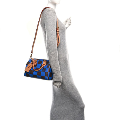 Louis Vuitton Damier Pop Speedy Bandouliere 25 Blue 2 of 9
