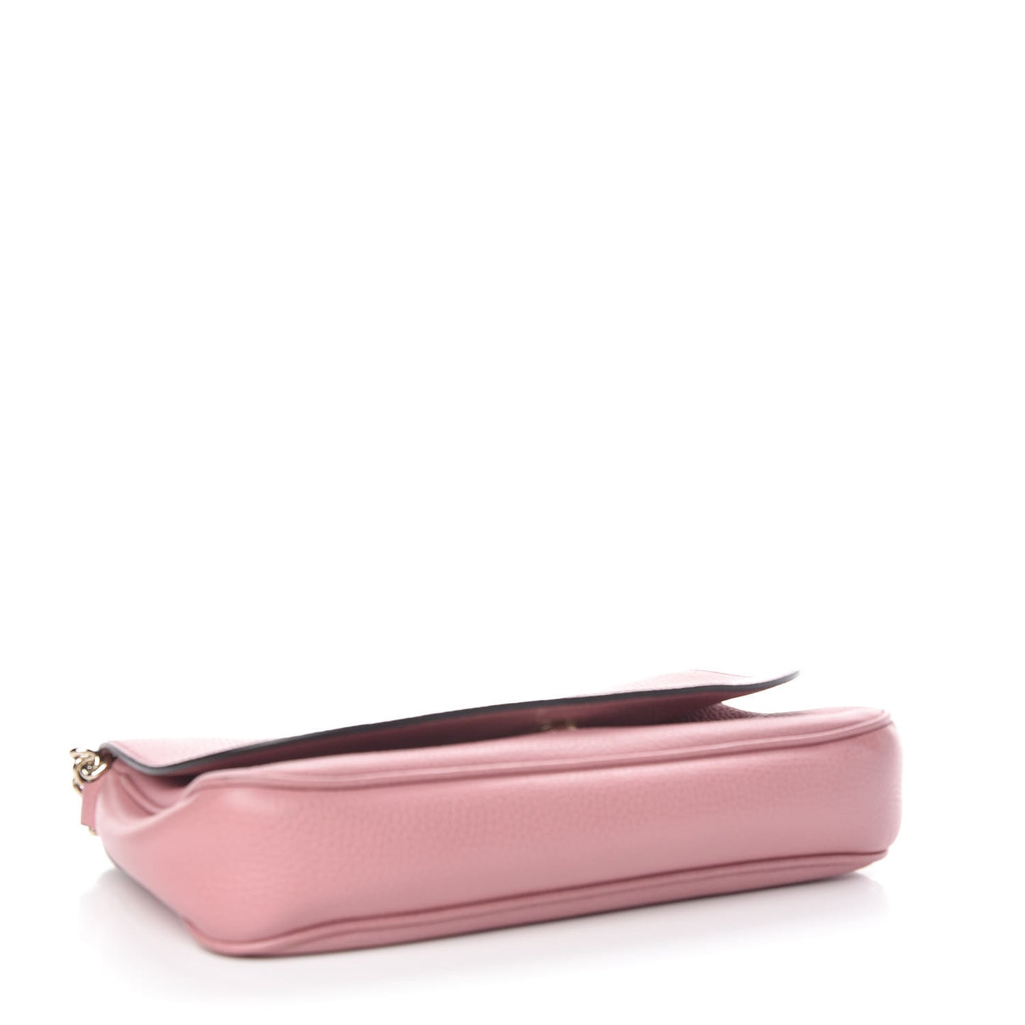 Pebbled Calfskin Medium Soho Flap Crossbody Pink