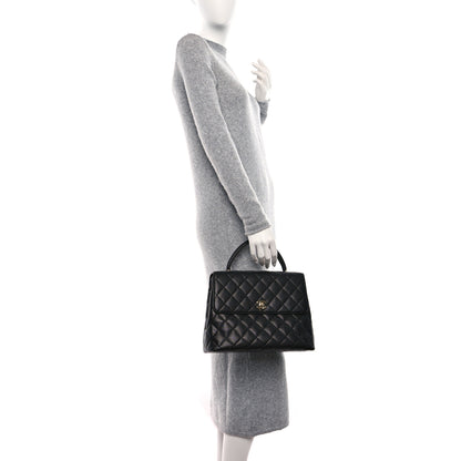 Chanel Caviar Quilted Jumbo Kelly Flap Black 2 of 10