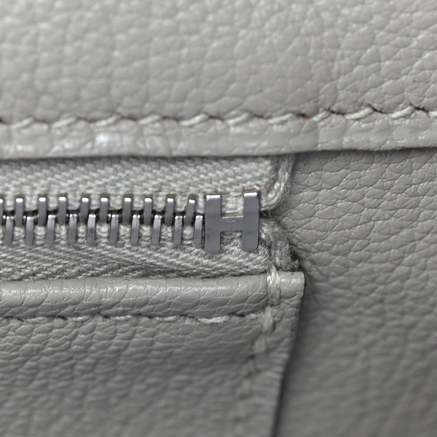 Taurillon Clemence Birkin 35 Gris Tourterelle