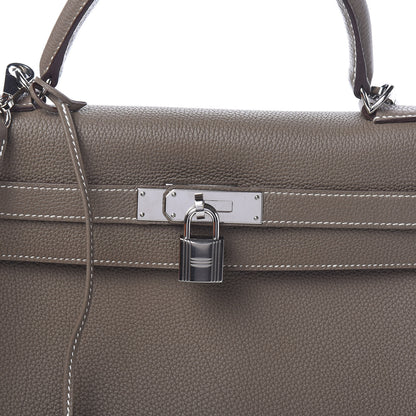 Hermes Togo Kelly Retourne 32 Etoupe 7 of 10