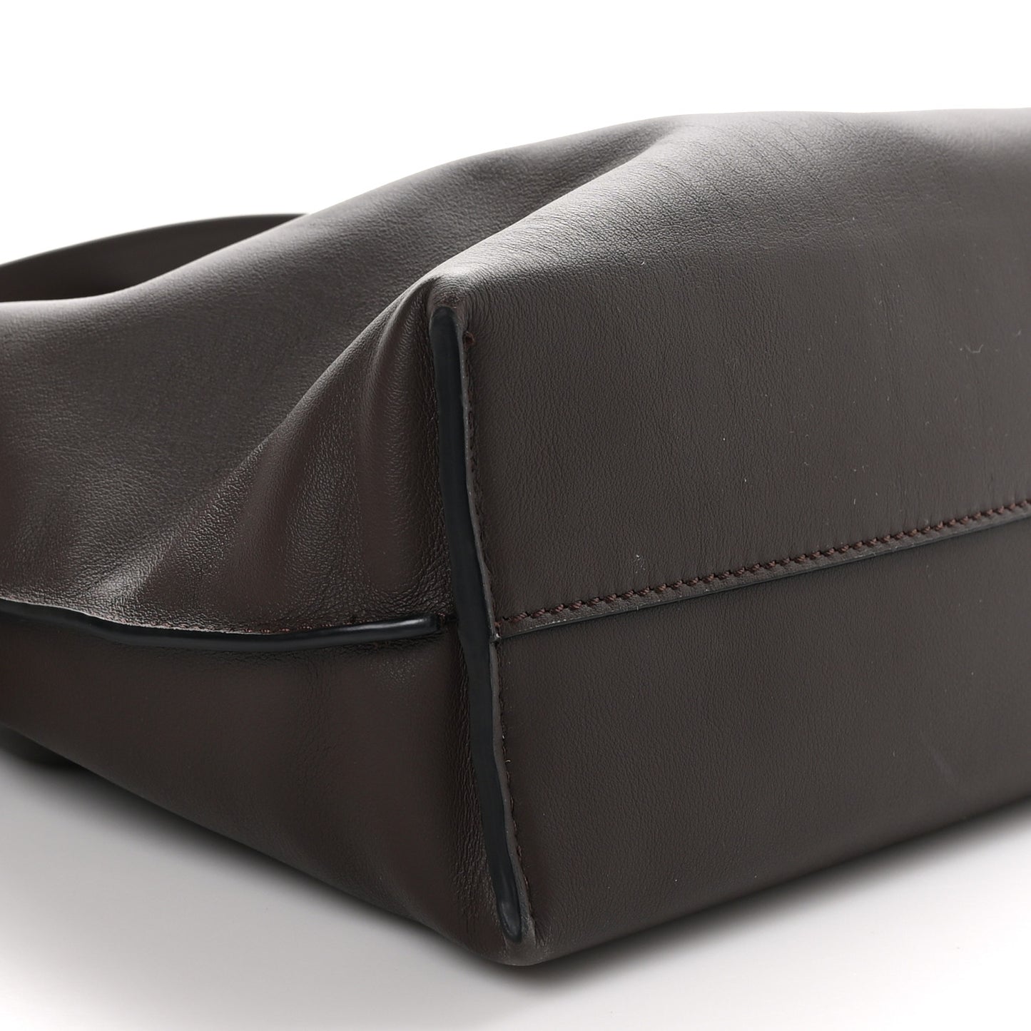 Nappa Medium Flamenco Knot Bag Chocolate