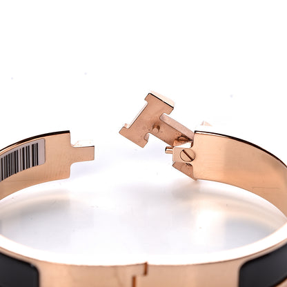 Hermes Enamel Narrow Clic Clac H Bracelet PM Black 5 of 6