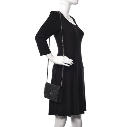 Chanel Caviar Quilted Wallet On Chain WOC Black 2 of 11