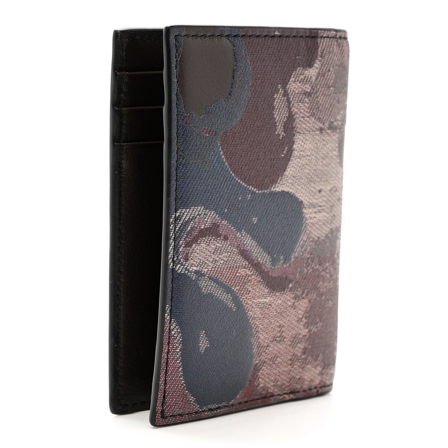 Christian Dior X Peter Doig Calfskin Camouflage Bi-Fold Wallet Multicolor 2 of 6