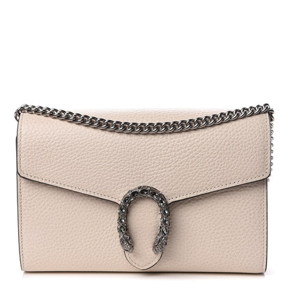 Gucci Dollar Calfskin Mini Dionysus Chain Wallet Mystic White 1 of 12