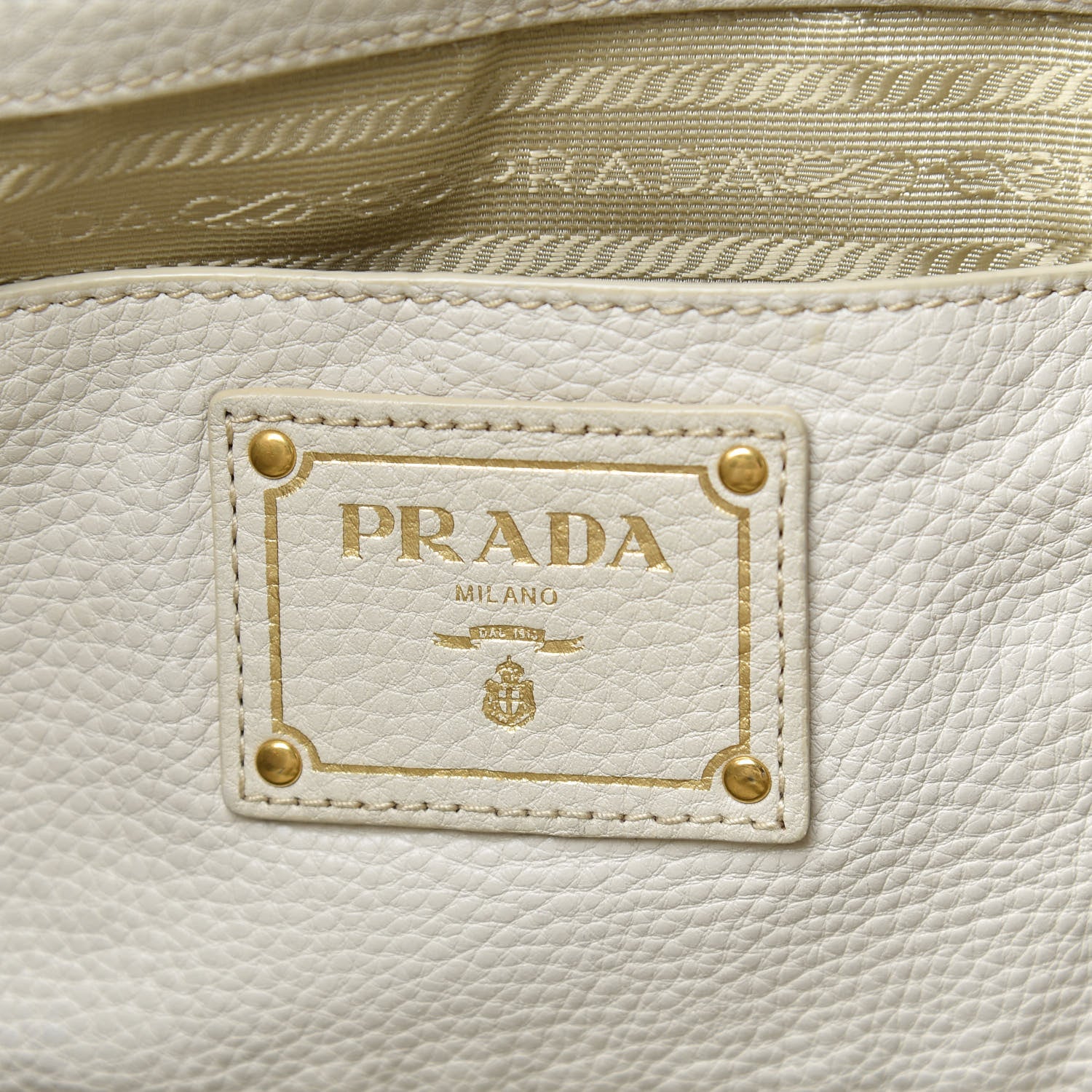 Prada Vitello Daino Shopping Satchel Pomice 6 of 9