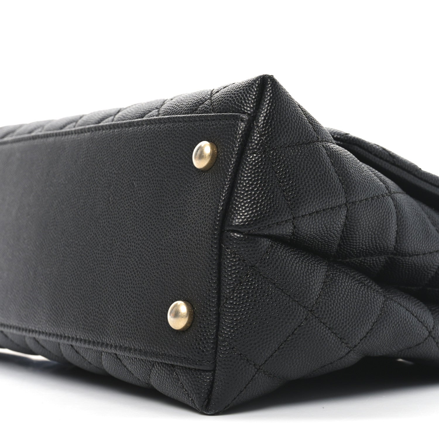 Chanel Caviar Quilted Small Coco Handle Flap Black 10 of 11