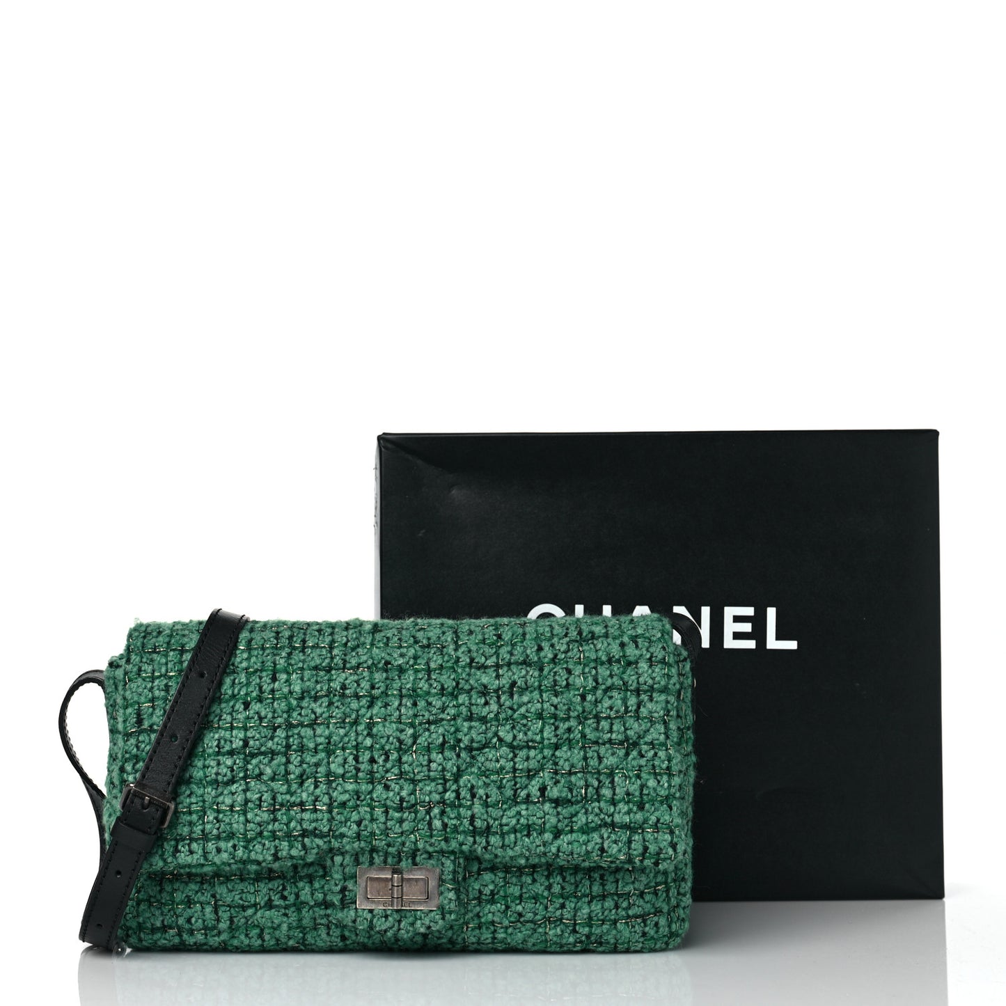 Tweed Easy 2.55 Reissue Flap Green