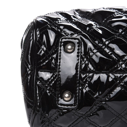 Marc Jacobs Patent Calfskin Quilted Stam Black 9 of 12