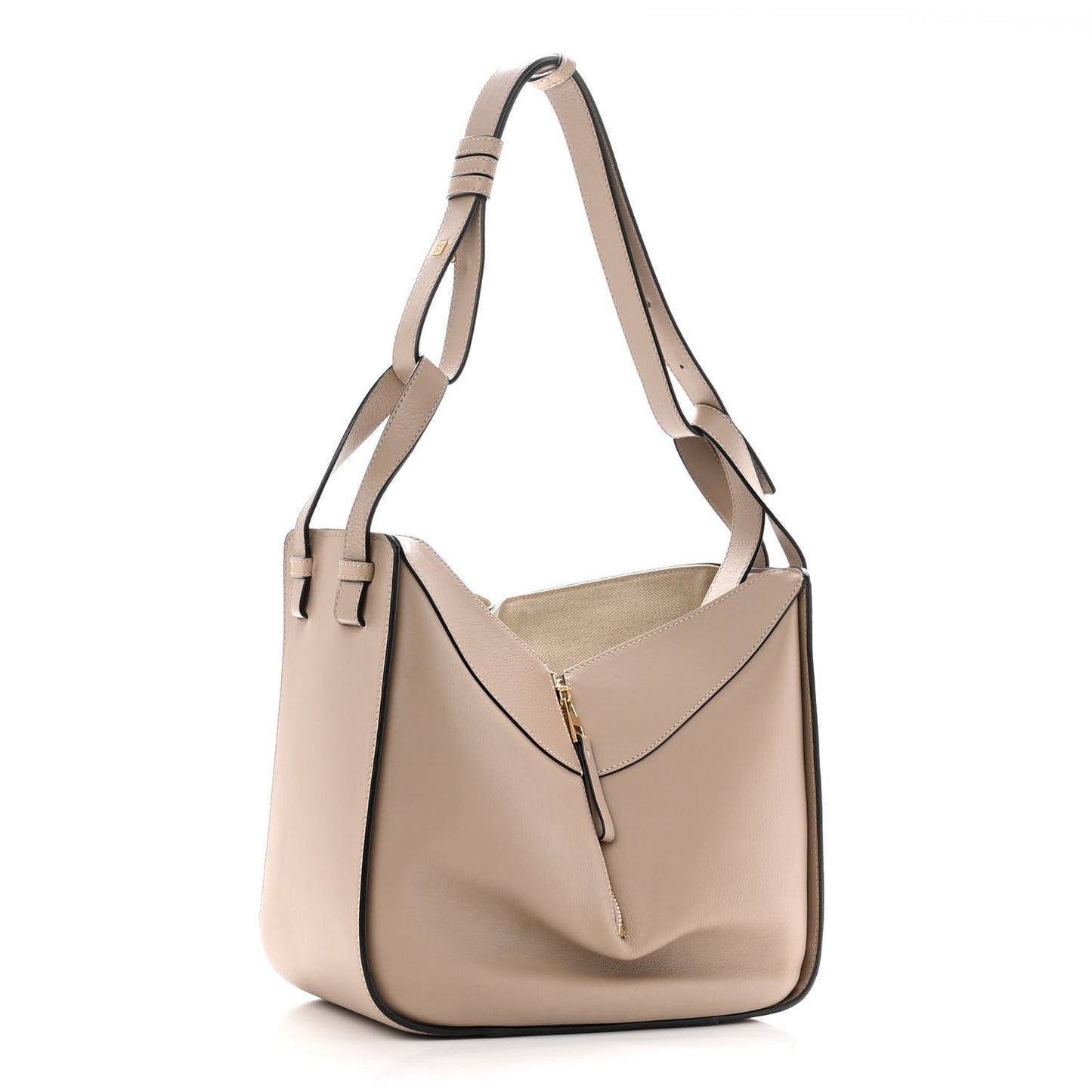 Calfskin Small Hammock Shoulder Bag Sand